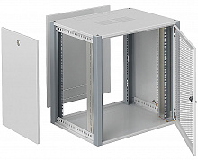 SYSMATRIX WP 6409.730 Шкаф телекоммуникационный настенный 19" 9U 600x450x450mm (ШхГхВ) дверь перфорированная, цвет серый (RAL 7035/RAL7000)