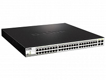 DGS-1210-52MPP/E2A PROJ Настраиваемый L2 коммутатор с 48 портами 10/100/1000Base-T и 4 портами 1000Base-X SFP (порты 1-48 PoE 802.3af/at, PoE-бюджет 740 Вт)