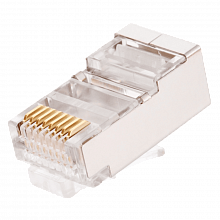 NMC-RJ88RZ50SE1-100 Коннектор NIKOMAX RJ45/8P8C под витую пару, Кат.6, 250МГц, покрытие 50мкд, экранированный, уп-ка 100шт.