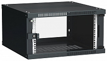 LWE5-06U66-GF - ITK Шкаф LINEA WE 6U 600x600мм дверь стекло черный