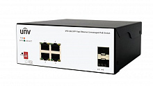 ISW2000-4T2GP-POE-IN - 4 сетевых PoE порта х 100Mbps (RJ45)+2?1000Mbps Fiber(SFP) порта, VLAN, IEEE802.3, IEEE802.3u, IEEE802.3z, IEEE802.3ab, IEEE802.3x, IEEE802.3af, IEEE802.3at, коммутационная способность 4.8Gbps