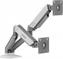 Кронштейн для мониторов ЖК Digma D-MM102D серый 17"-32" макс.9кг крепление к столешнице поворот и наклон