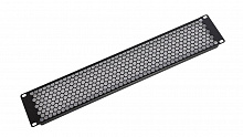 ФП-2.4-9005 - Фальшпанель в шкаф 19" 2U перфорированная, цвет черный ЦМО