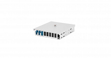 NMF-WP06LCUS2-MP-ES-GY - Оптический кросс NIKOMAX настенный, укомплектованный на 6 портов LC/UPC (3 двойных LC/UPC адаптера), SM 9/125 OS2, стальной, серый, в комплекте: адаптеры, монтажные шнуры 1м, ложемент, гильзы, заглушки