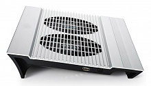Подставка для ноутбука Deepcool N8 (DP-N24N-N8SR) 17" 380x278x55мм 25дБ 3xUSB 2x 140ммFAN 1244г алюминий серебристый