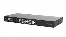 NSW2020-16T1GT1GC-LPOE-IN - 16 сетевых POE портов х 100Mbps (RJ45), 1 х 1000Mbps порт(RJ45), 1?1000Mbps комбинированный порт(IEEE802.3,IEEE802.3u,IEEE802.3z,IEEE802.3ab,IEEE802.3x,IEEE802.3af,IEEE802.3at,IEEE802.3az), коммутационная способность 7.2Gbps