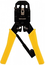 Инструмент обжимной Rexant HT-200R 12-3442 для RJ-45/RJ-12/RJ-11 желтый