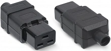 Вилка Cabeus IEC-320-C19 черный