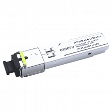 SFP-S1SC12-G-1550-1310 - Оптический SFP Модуль. Одно волокно Single Mode. Скорость: до 1,25 Гбит/c. Тип разъема: SC. Оптический бюджет: 12дБ