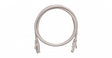 NMC-PC4UE55B-030-C-GY - Коммутационный шнур NIKOMAX U/UTP 4 пары, Кат.6 (Класс E), многожильный, медный, 24AWG (7х0,205мм), LSZH нг(А)-HFLTx, серый, 3м.