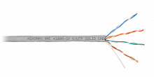 NMC 4100A-GY - Кабель NIKOMAX U/UTP 4 пары, Кат.5e (Класс D), тест по ISO/IEC, 100МГц, одножильный, BC (чистая медь), 24AWG (0,51мм), поливинилхлорид, внутренний, серый, 305м
