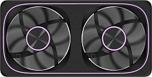 Вентилятор для корпуса Formula Air Fusion 2 ARGB 240х120x28 черный 4-pin (AIR FUSION 2 BK) Ret