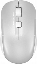 Мышь A4Tech Fstyler FB26CS Air2 серебристый/белый оптическая 2000dpi silent беспров. BT/Radio USB для ноутбука 4but (FB26CS AIR2 ICY WHITE)