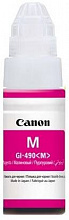 Чернила Canon GI-490M 0665C001 пурпурный 70мл для Canon Pixma G1400/G2400/G3400