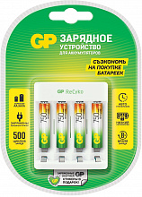 Зарядное устройство GP Rechargeable E411/75AAAHCCS-2CR1 AA/AAA NiMH 750mAh (4шт) блистер